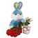 My bunny!. Great combination of cuddle toy, sweet chocolates and magnificent flowers!. Barcelona